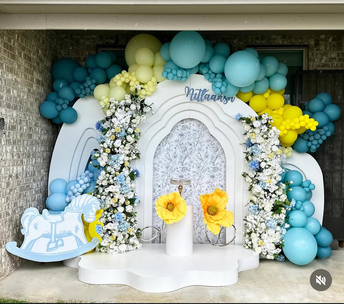 Elegant Floral Arch Setup